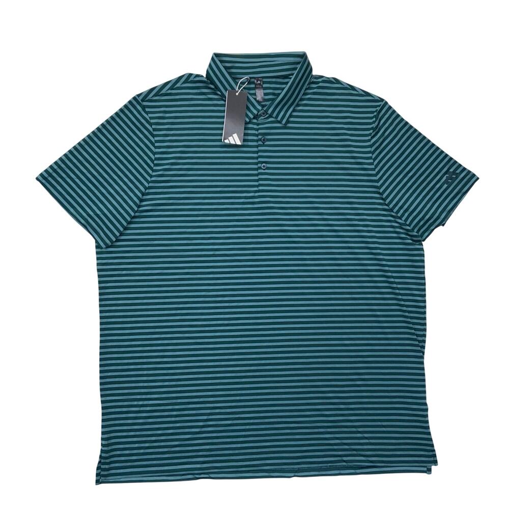 NWT adidas Golf Men's 2XL Standard Ultimate365 Stripe Polo Shirt